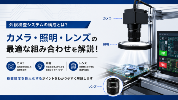 外観検査システムの構成とは？－カメラ・照明・レンズの最適な組み合わせを解説！