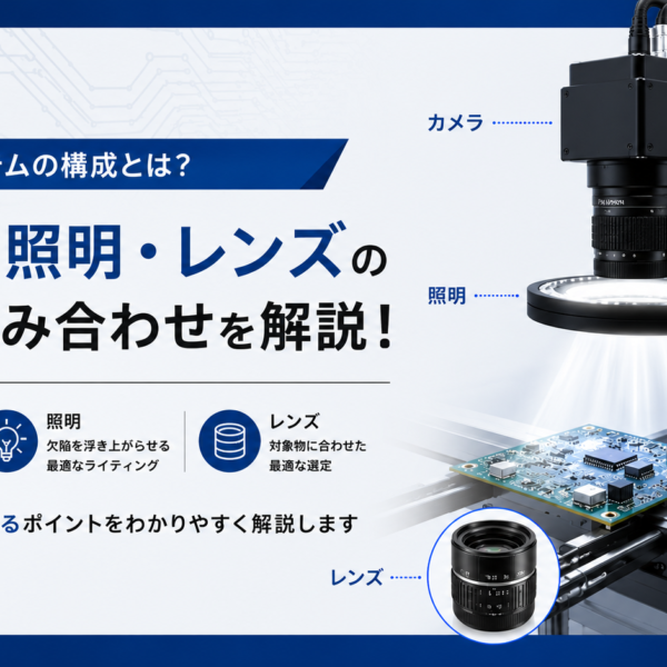 外観検査システムの構成とは？－カメラ・照明・レンズの最適な組み合わせを解説！