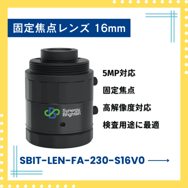 5MP対応 固定焦点レンズ